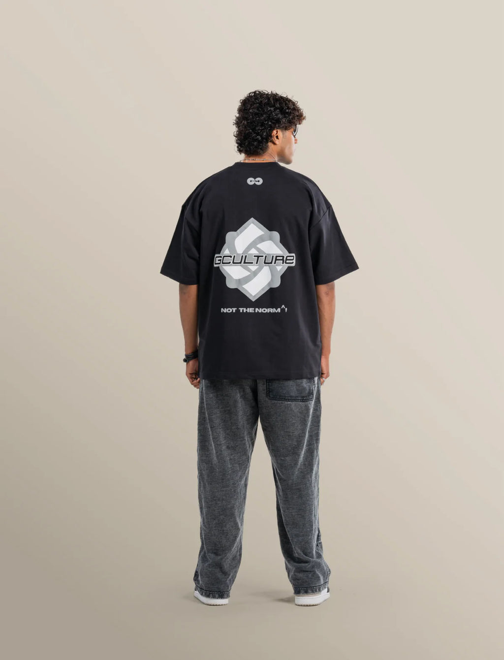 THE LOGO PRINT BLACK